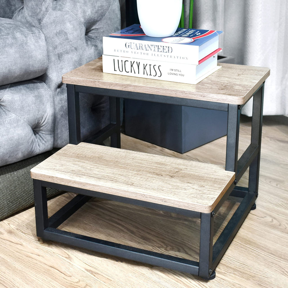 SZLHANJZ pet steps help small dogs reach counters safely.