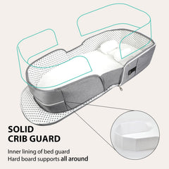 SZRUNZHU foldable baby bed for easy storage and transport