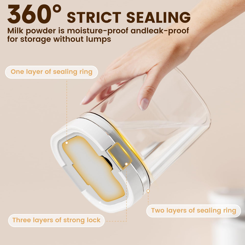 SZRUNZHU formula container to go wide mouth for easy cleaning and pouring