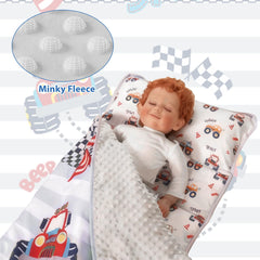 SZRUNZHU nap mat pillow detail highlighting head and neck support.