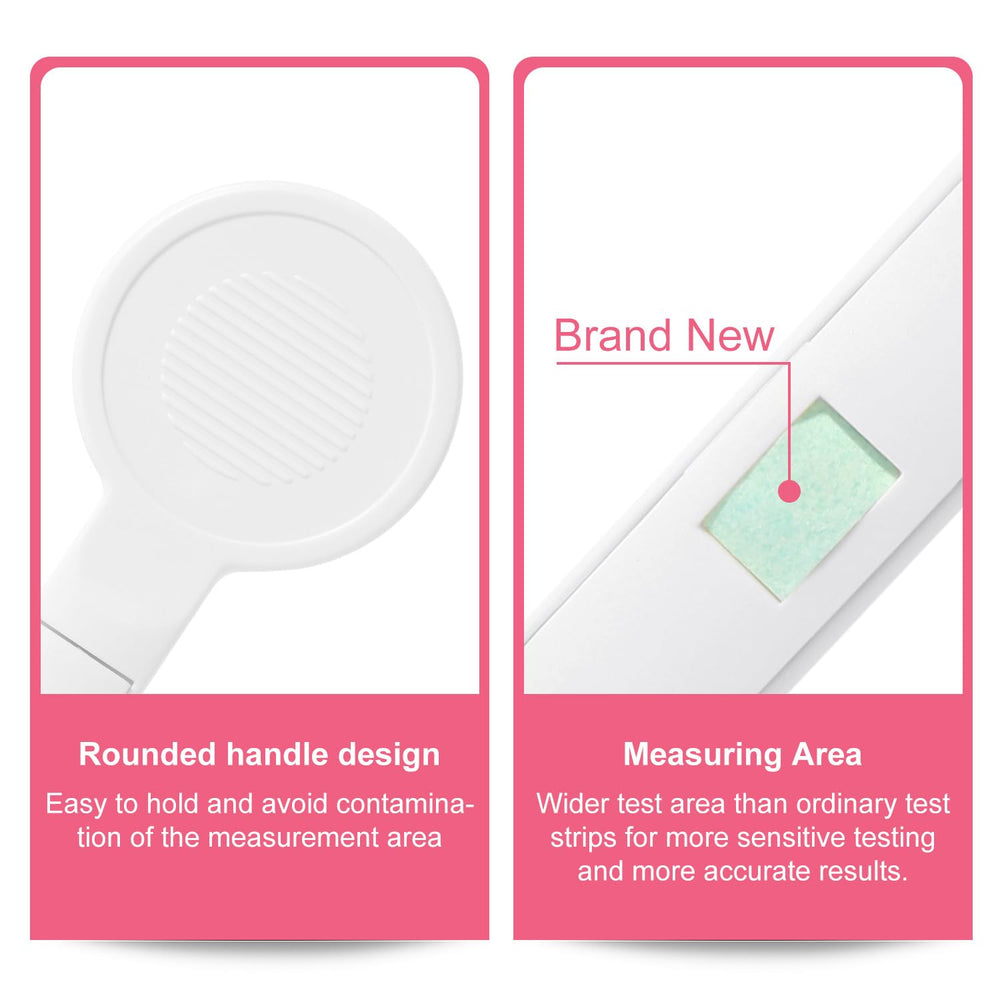 Wide test area increases sensitivity for clear color chart readings