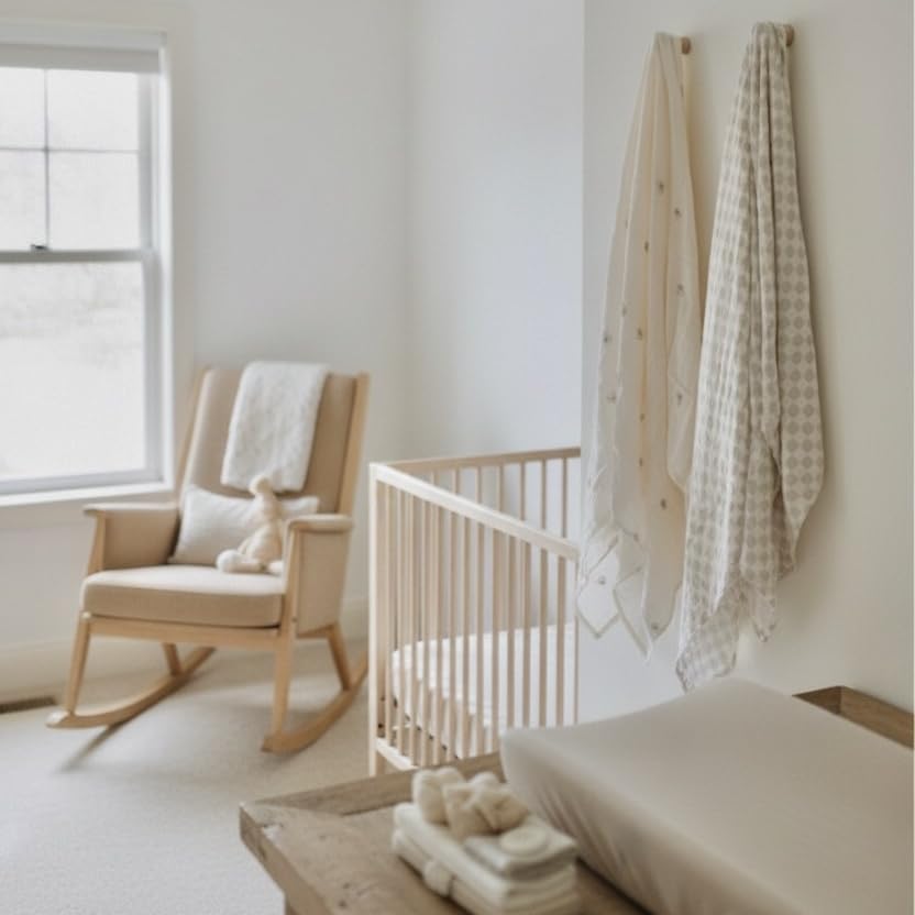 TAB Muslin Swaddle Blanket set includes two gender-neutral patterns for all baby outfits.