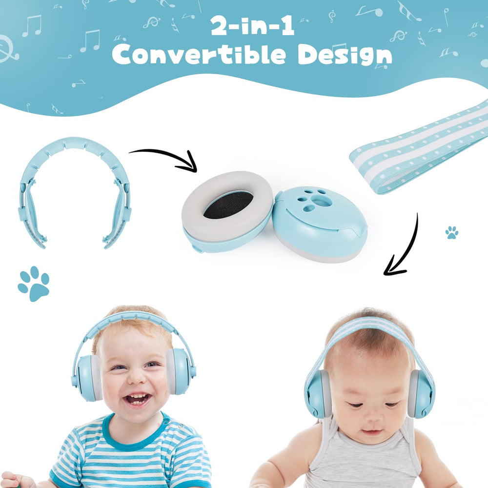 Soft headband provides gentle, pressure-free comfort for little heads