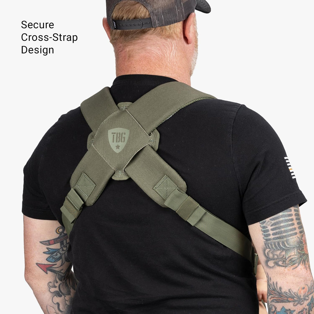 Tactical Baby Gear MOLLE-ready carrier illustrates customizable storage options.