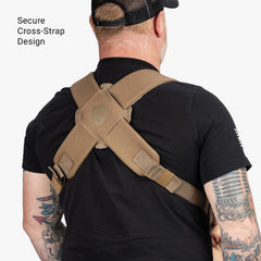 Open-back design emphasizes airflow to keep you and baby cooler.