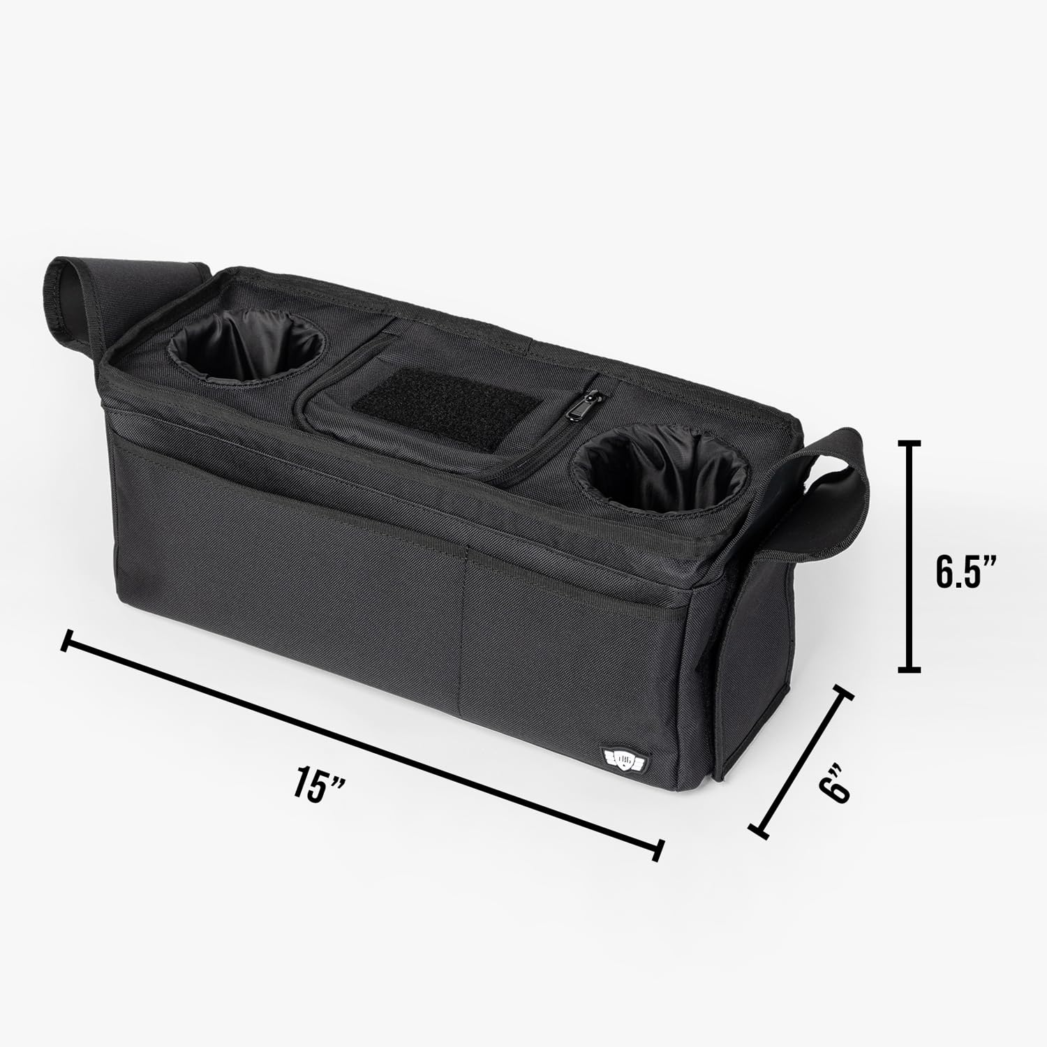 Tactical Baby Gear universal-fit caddy attaches securely to most stroller handles for quick access.