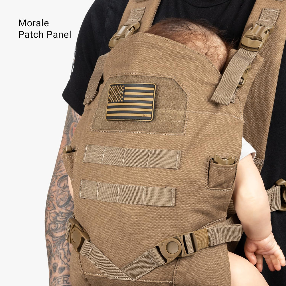 UTX buckles shown during quick adjustment for growing babies.