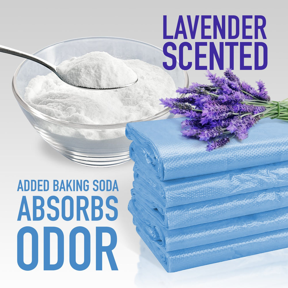 Lavender-scented Tadge Goods diaper bags close-up show leak-proof construction.