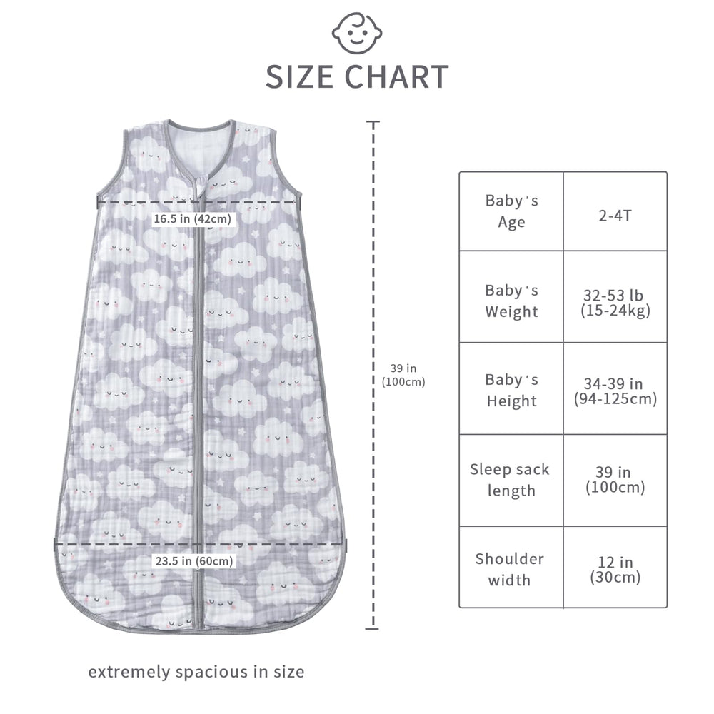 0.5 TOG warmth supports year-round comfort without overheating.