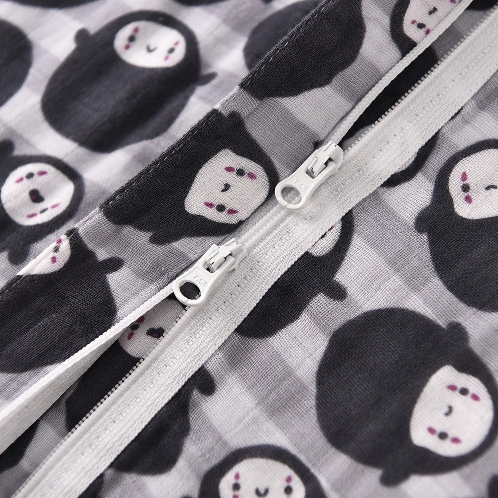 TADO MUSLIN 2-way zipper bottom open for quick checks during night