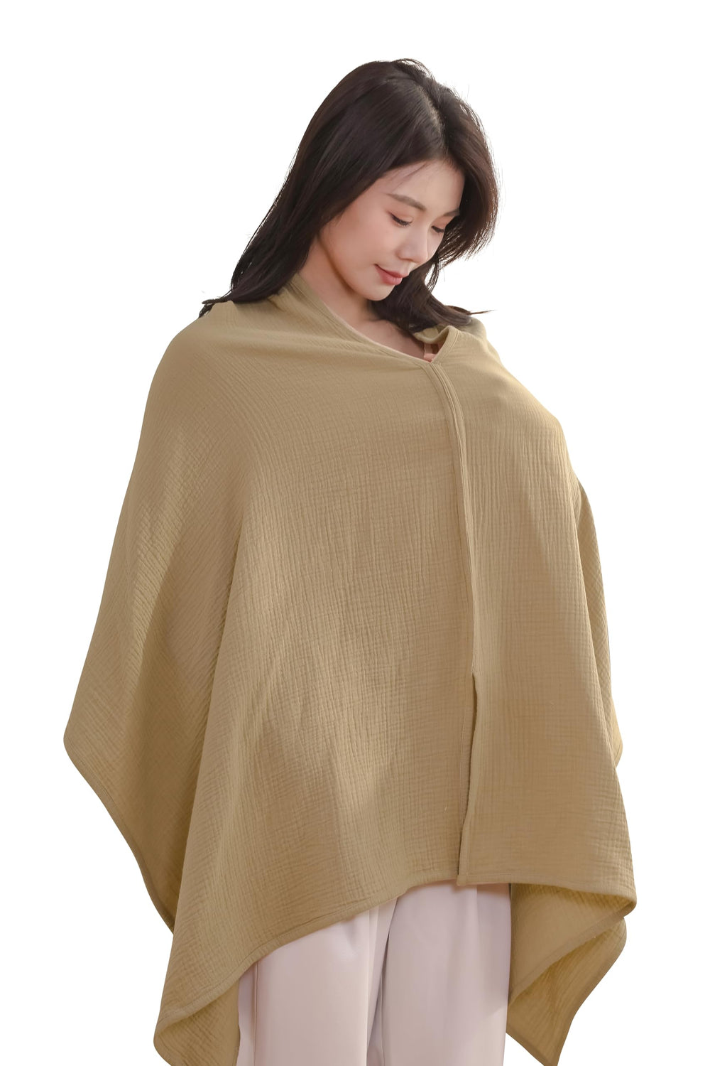 Tado Muslin soft two-layer cotton fabric close-up feel.