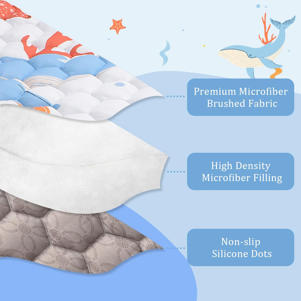 TADO MUSLIN reinforced stitching and quilted design boost durability
