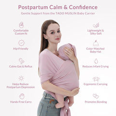 TADO MUSLIN wrap with cool-touch modal offers breathable, year-round comfort.