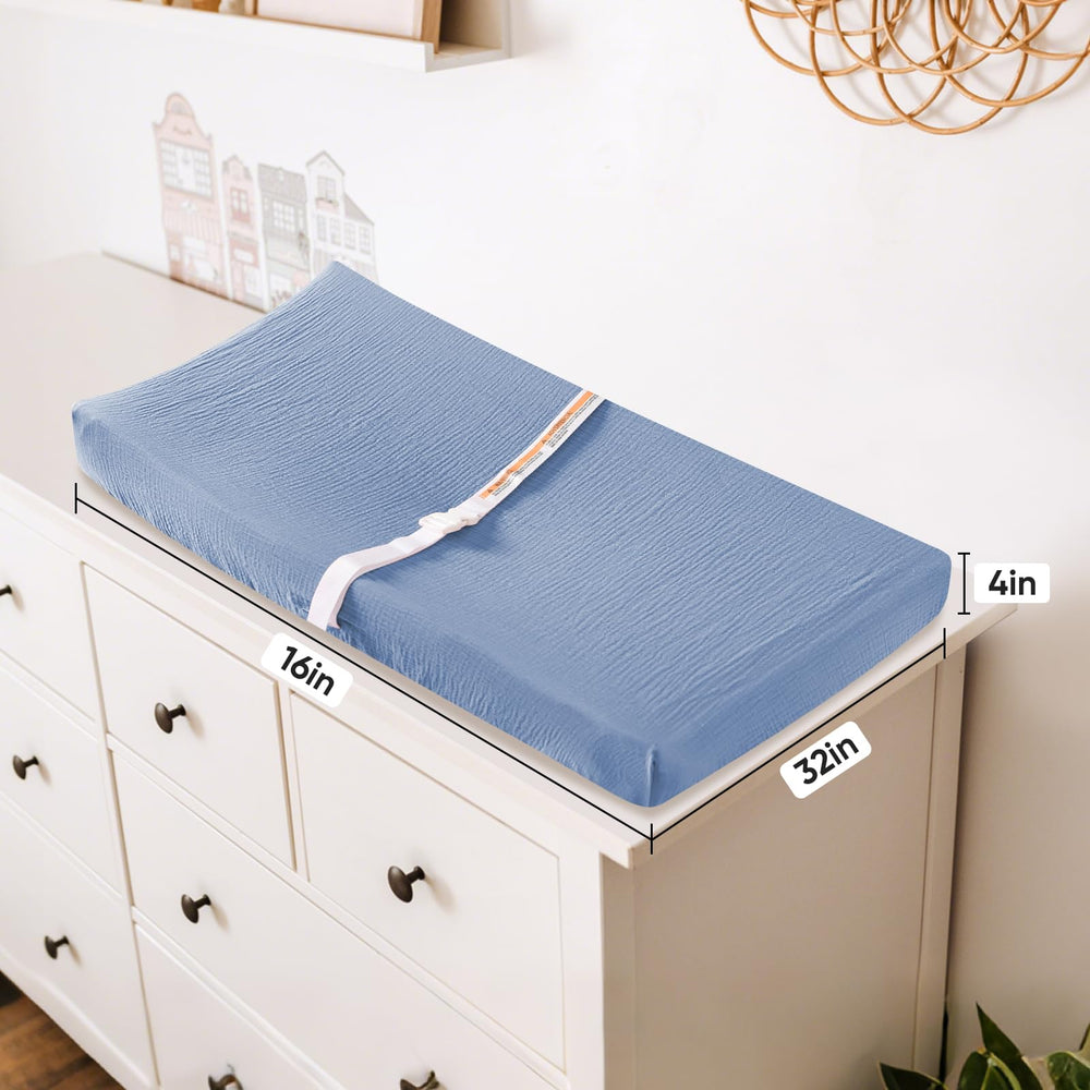 Secure 360° elastic edge on TADO MUSLIN changing pad cover