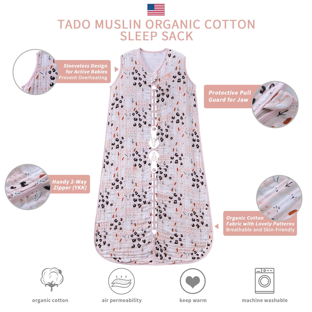 TADO MUSLIN double-way zipper detail aids easy dressing.