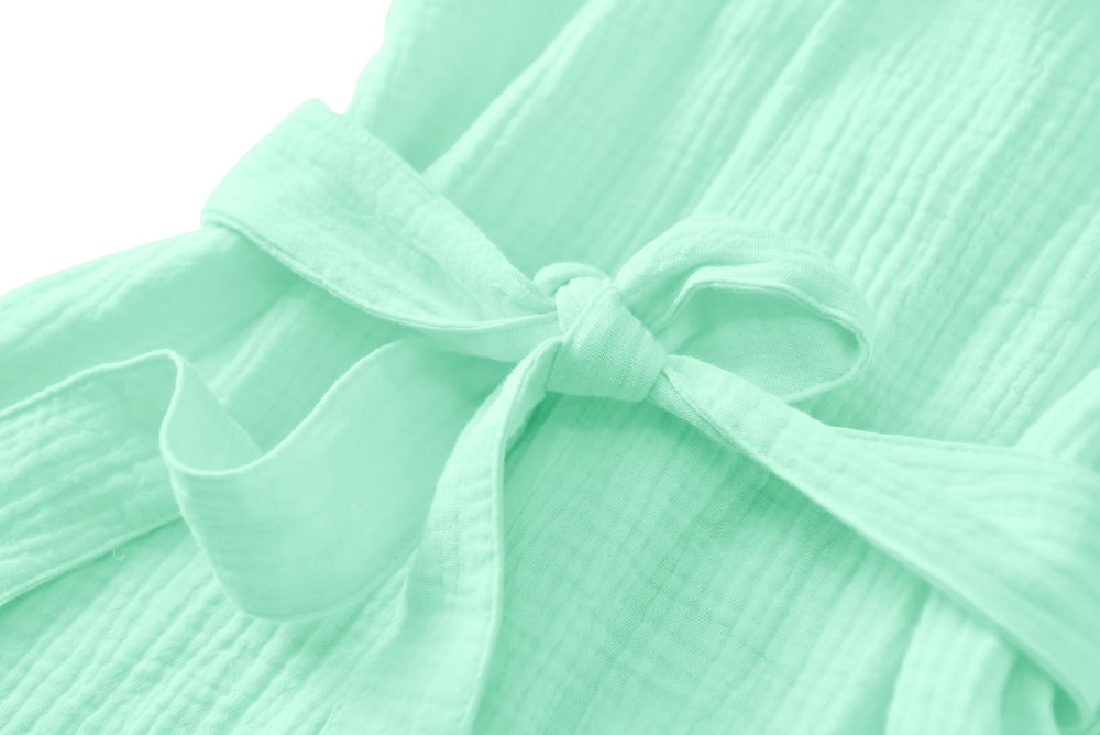 TADO MUSLIN gift-ready organic cotton bathrobe ideal for baby showers and registries.