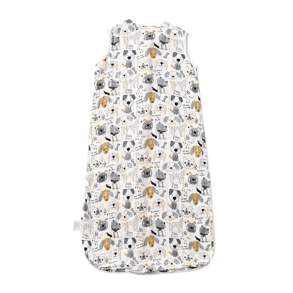 TADO MUSLIN wearable blanket eliminates loose blankets in the crib.