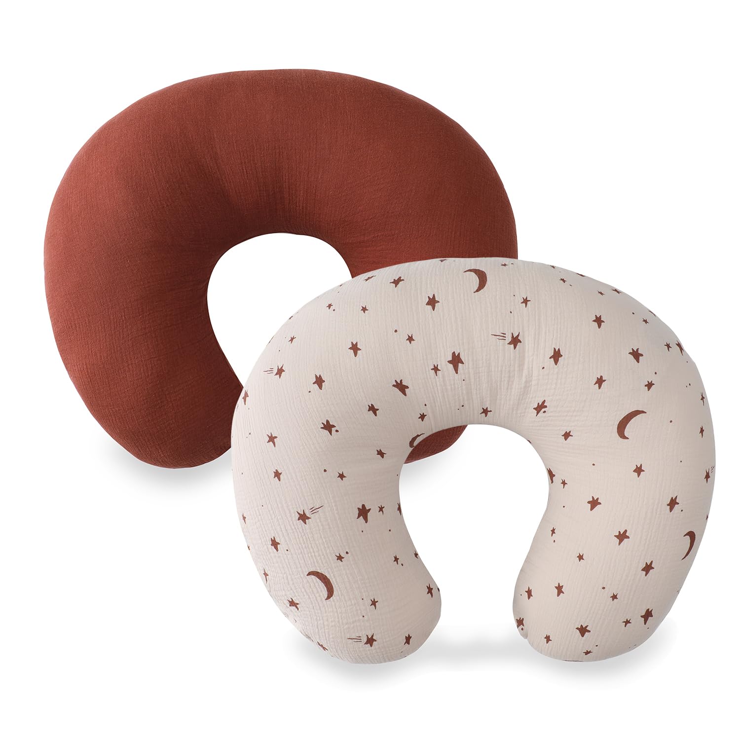 TADO MUSLIN nursing pillow cover Starry Sky pattern offers soft, breathable comfort.
