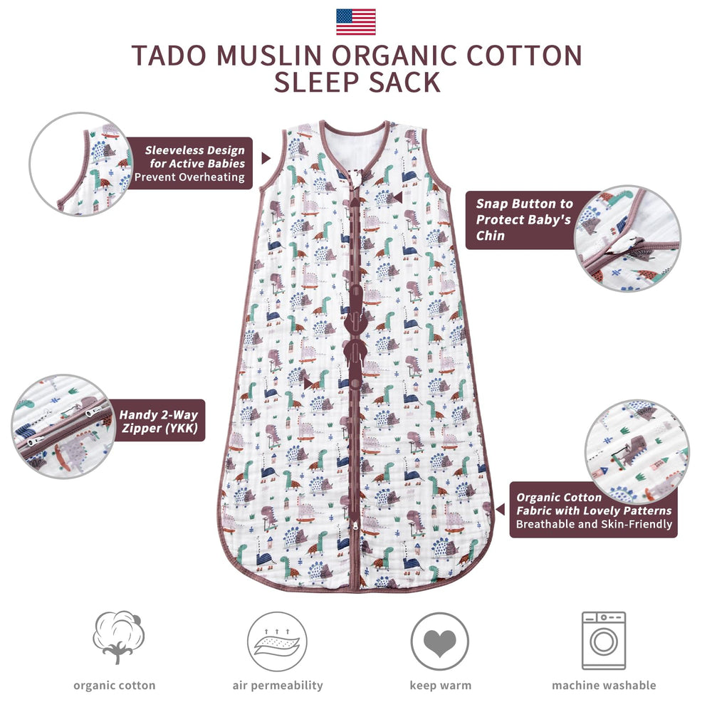 TADO MUSLIN organic cotton fabric close-up highlights natural softness.