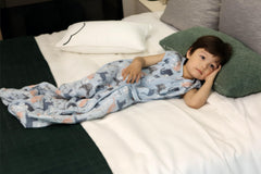 TADO MUSLIN organic cotton fabric close-up emphasizes breathable soft texture.