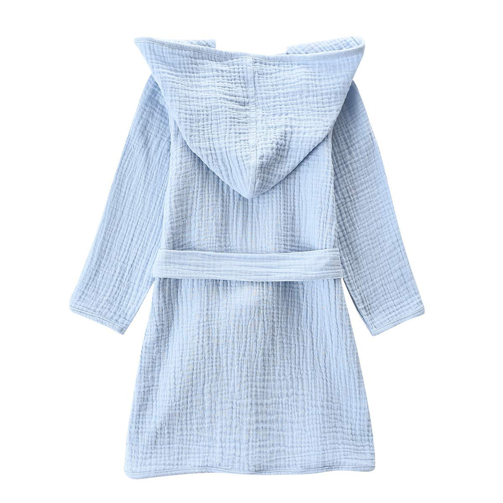 TADO MUSLIN organic cotton hooded bathrobe emphasizes softness and skin comfort