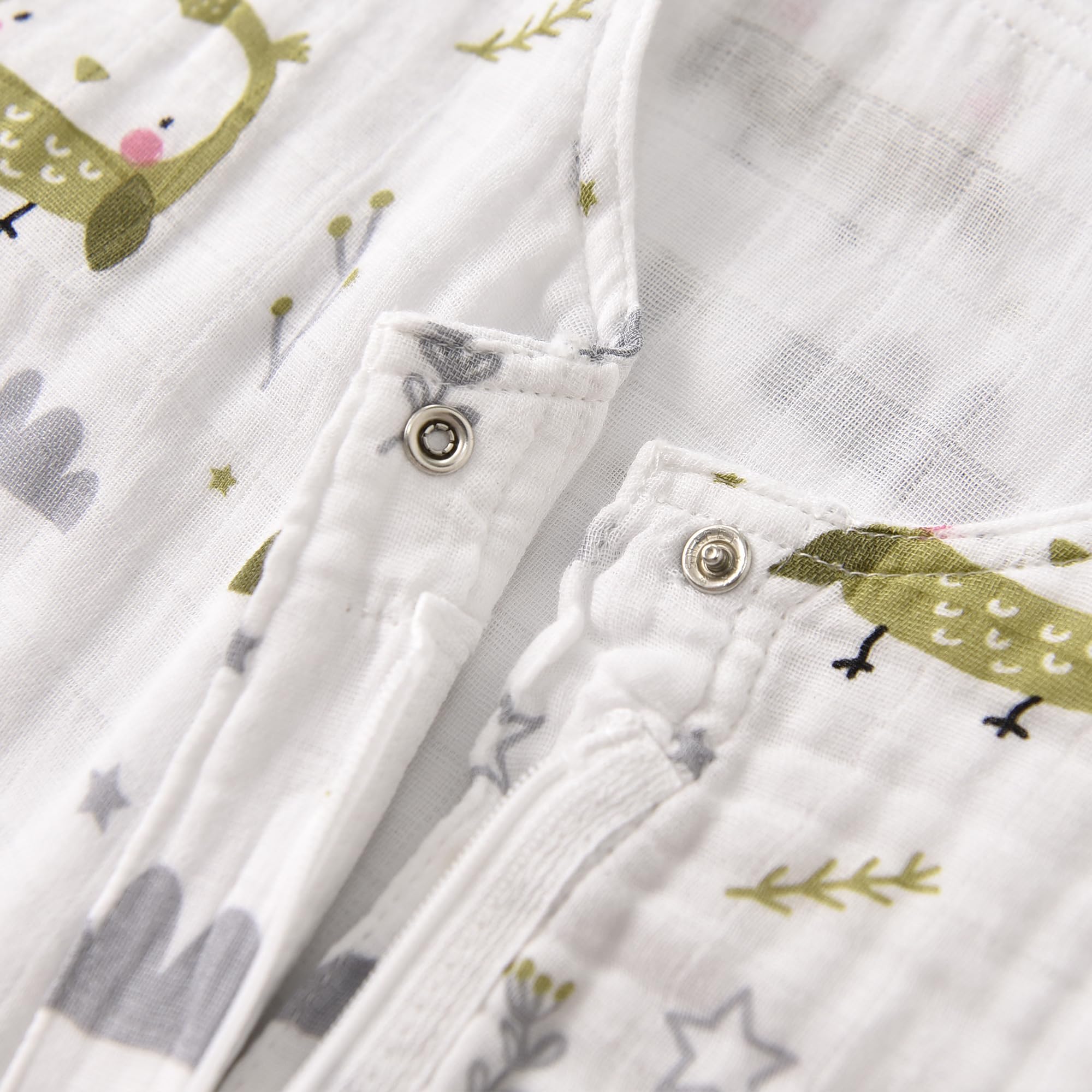 TADO MUSLIN owl print design adds playful style to bedtime.