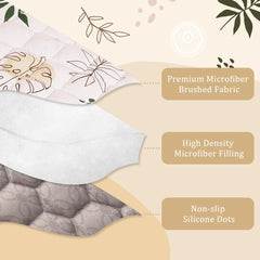 TADO MUSLIN non-slip back detail keeps mat steady on hard floors