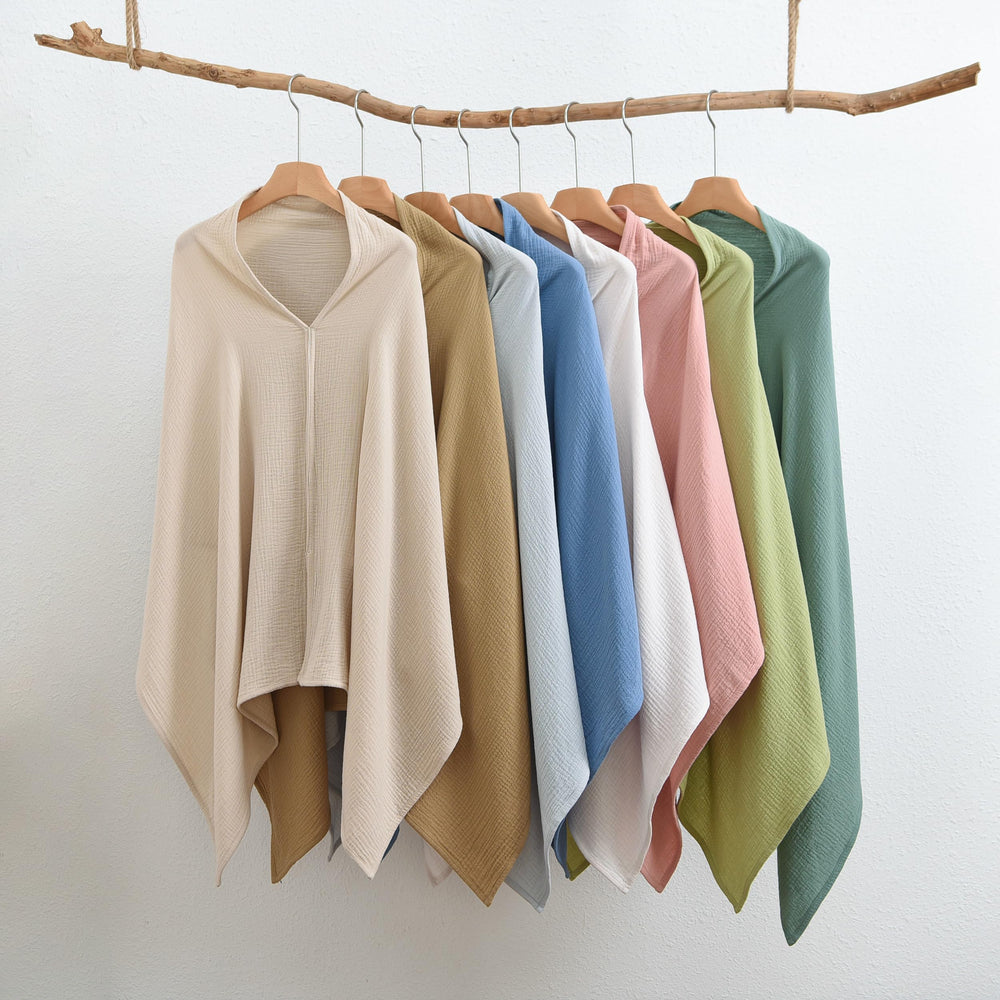 TADO MUSLIN shopping-cart cover creates a clean, private space