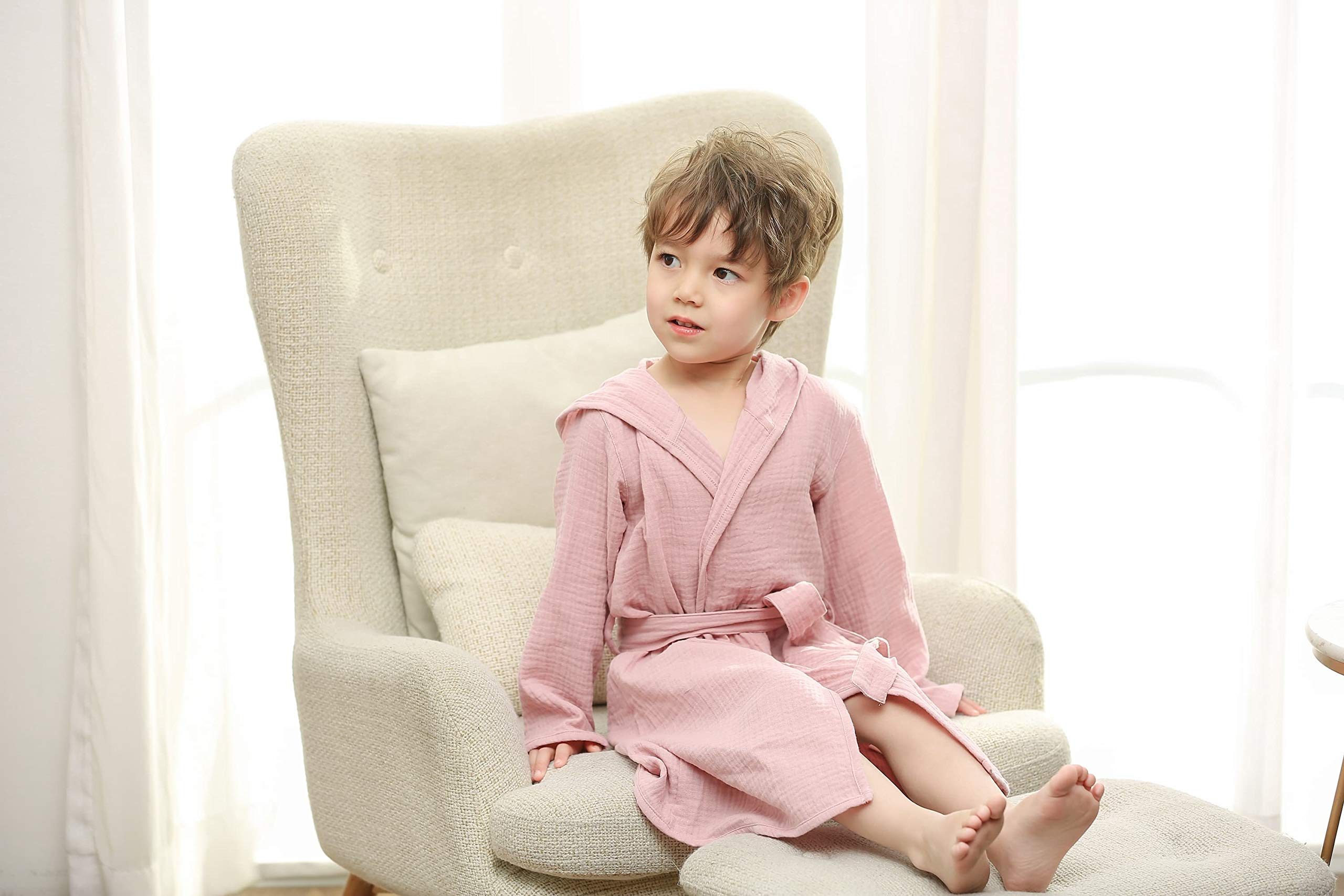 TADO MUSLIN size options from small to large across kids.
