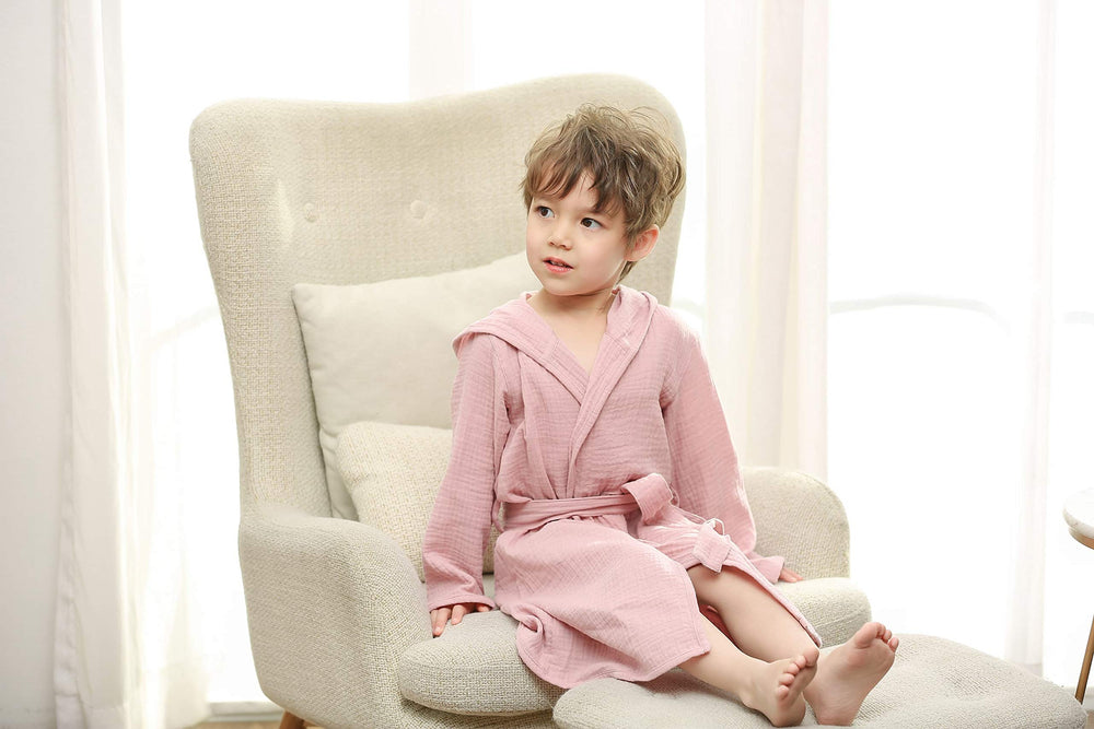 TADO MUSLIN size options from small to large across kids.