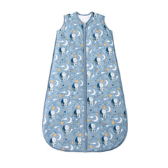 TADO MUSLIN sleep sack 2-4T blue bears front view promotes cozy toddler sleep.