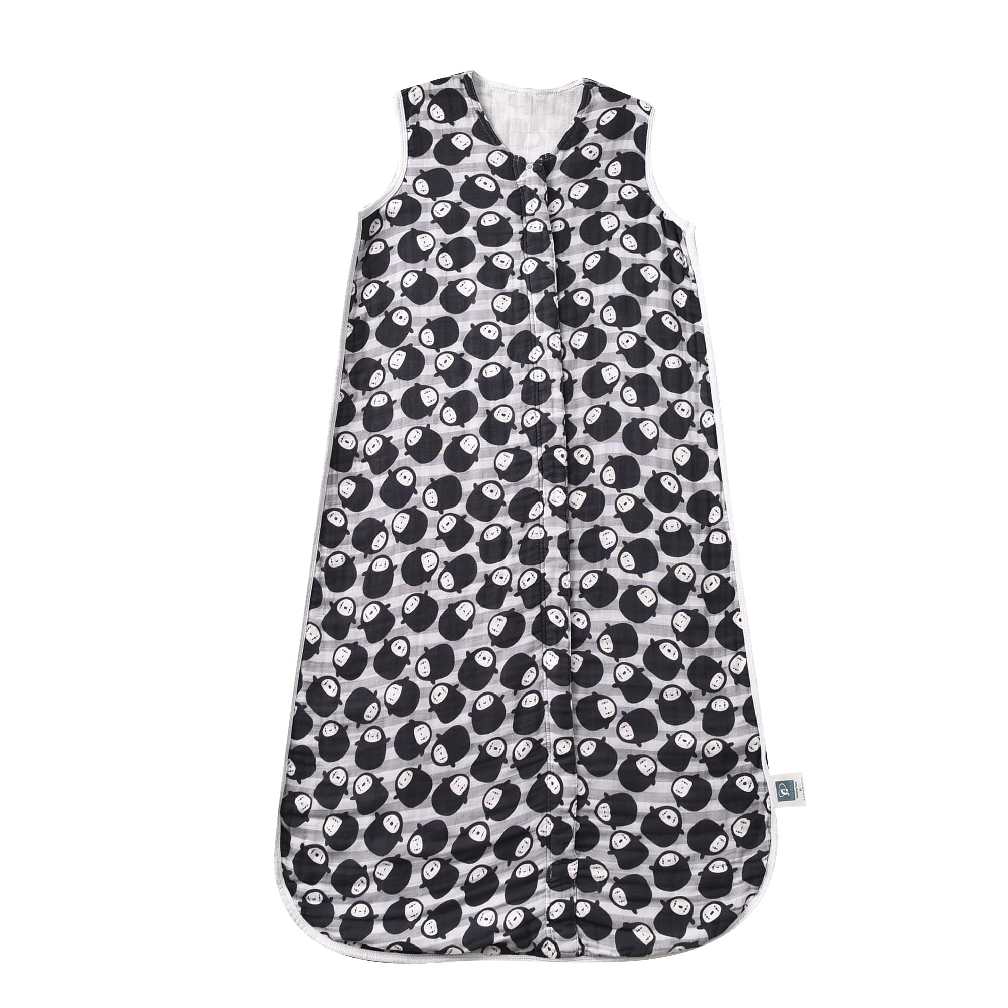 TADO MUSLIN sleep sack on bed for warm-night comfort and mobility