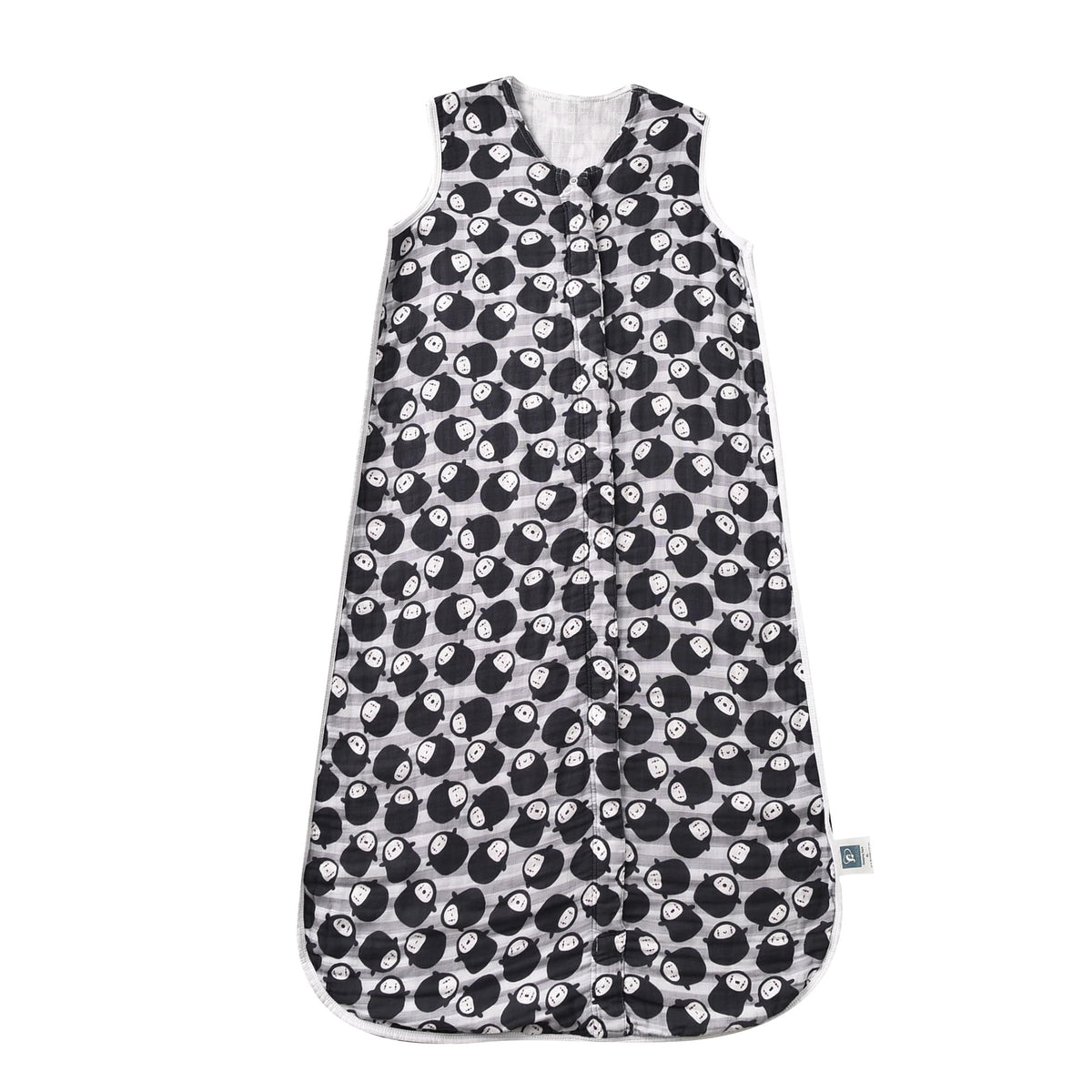 TADO MUSLIN sleep sack on bed for warm-night comfort and mobility
