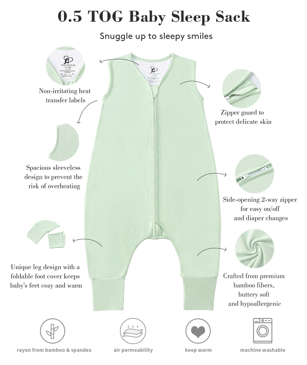 TADO MUSLIN wearable blanket for walkers supports natural movement