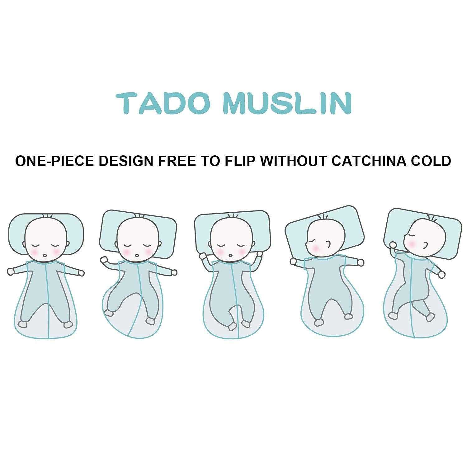 TADO MUSLIN Sleep Sack certification label confirms OEKO-TEX safety standards.