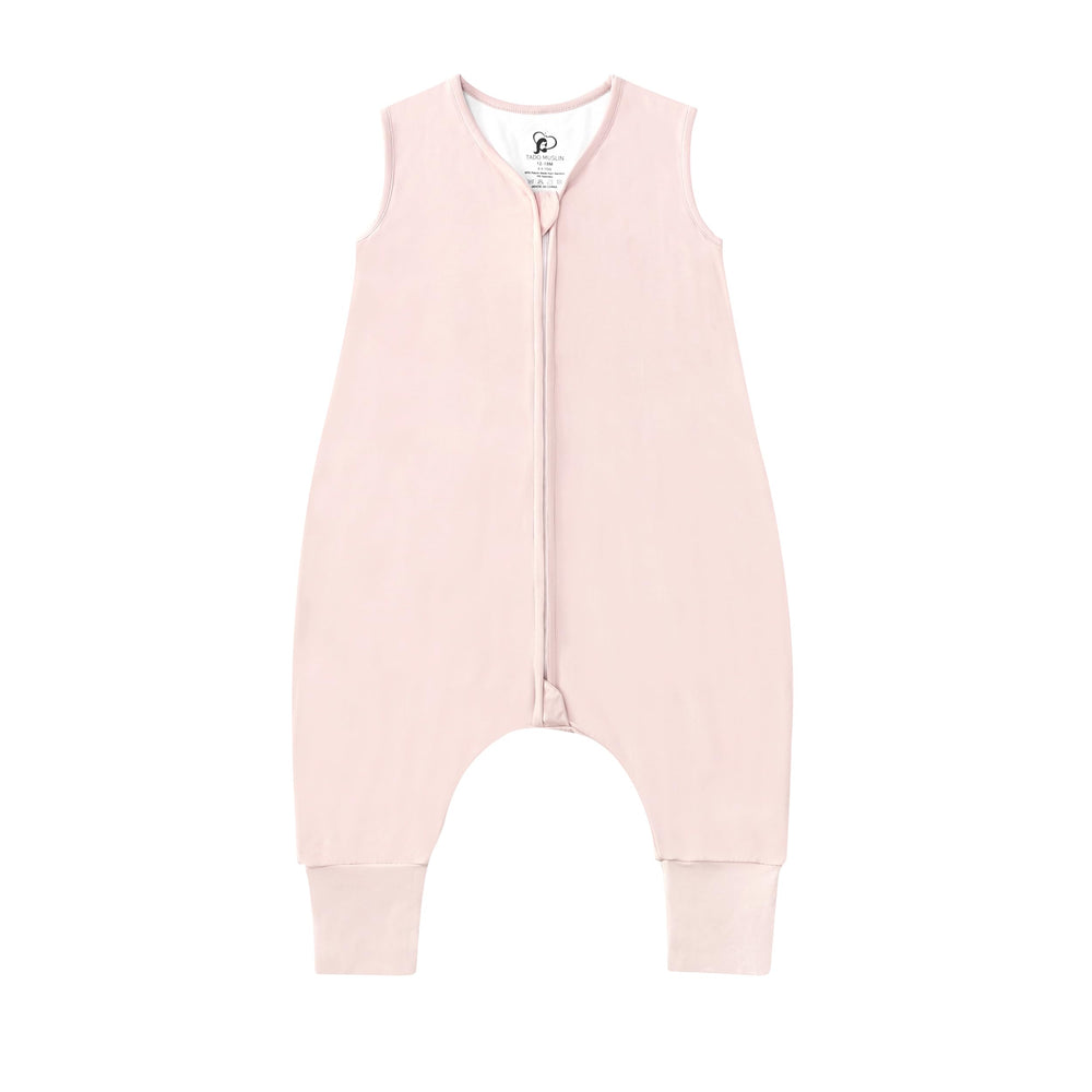 TADO MUSLIN sleep sack with feet keeps walkers cozy during naps.