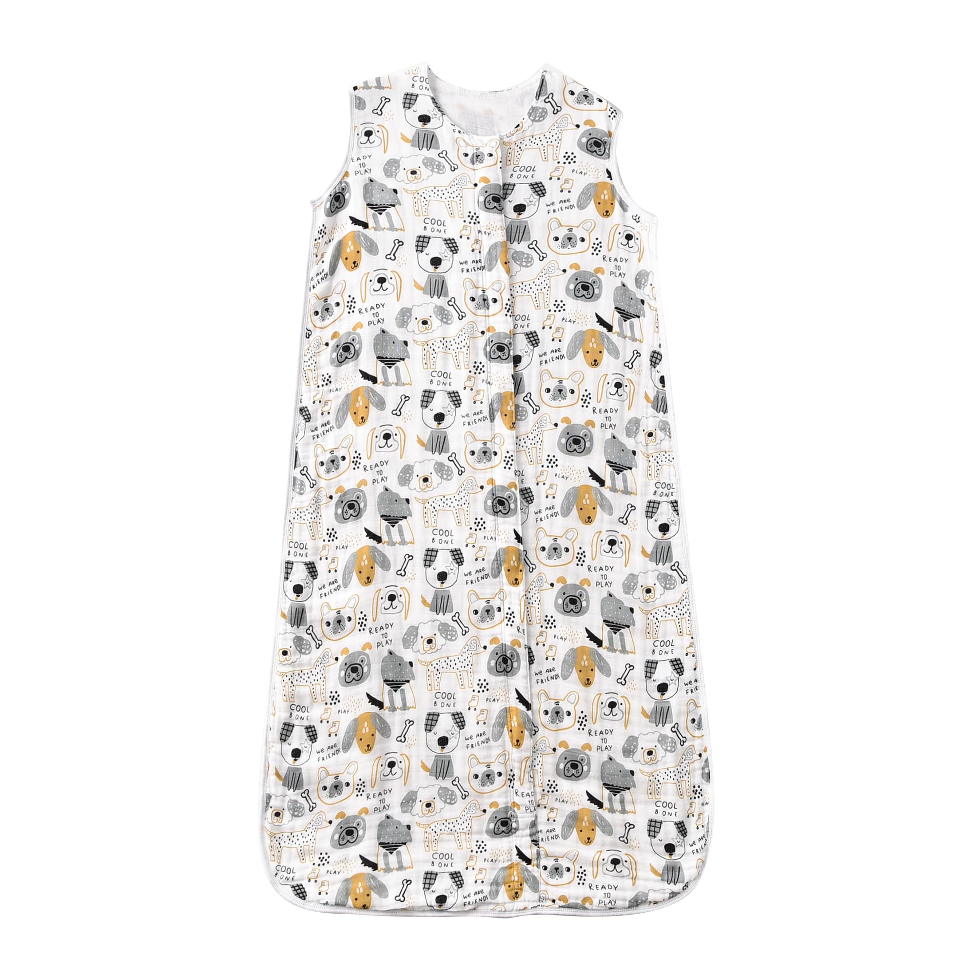 TADO MUSLIN Sleep Sack with four-layer organic cotton for breathable comfort.