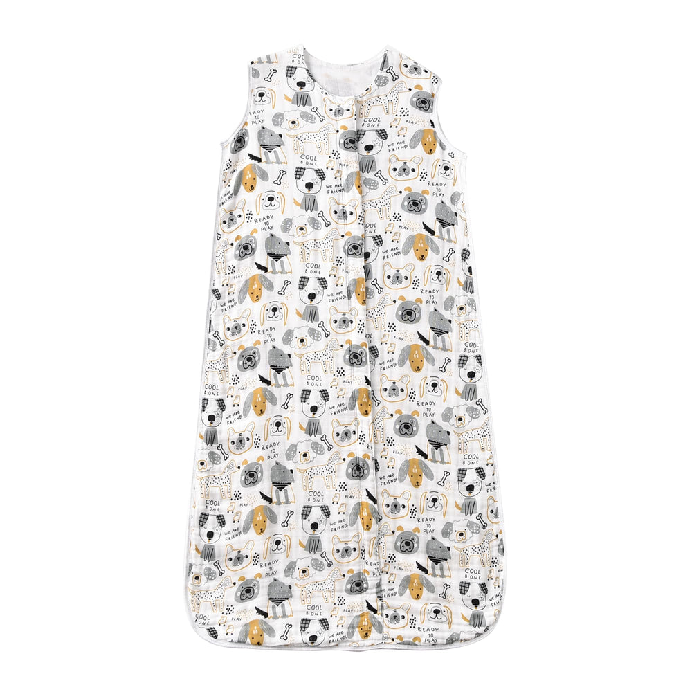 TADO MUSLIN Sleep Sack with four-layer organic cotton for breathable comfort.