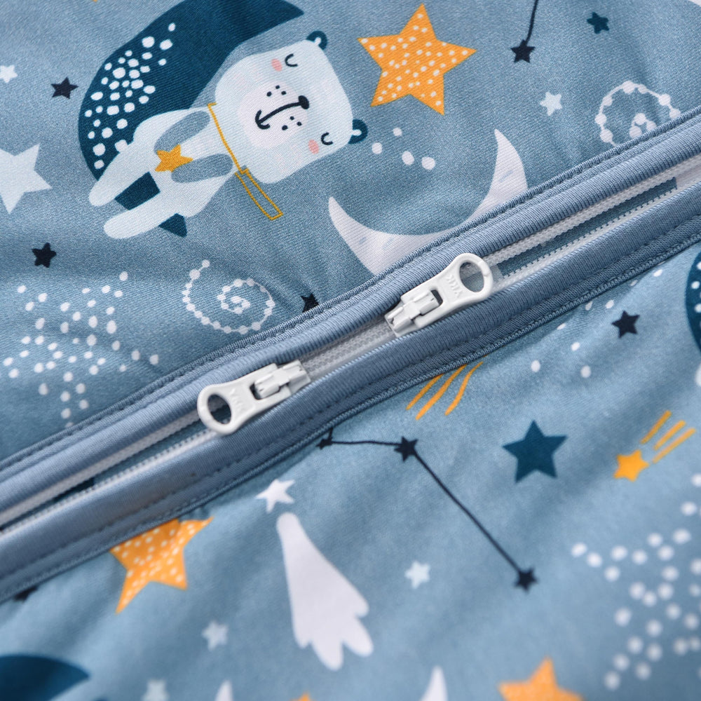 TADO MUSLIN gift-ready sleep sack in kraft box for baby showers.