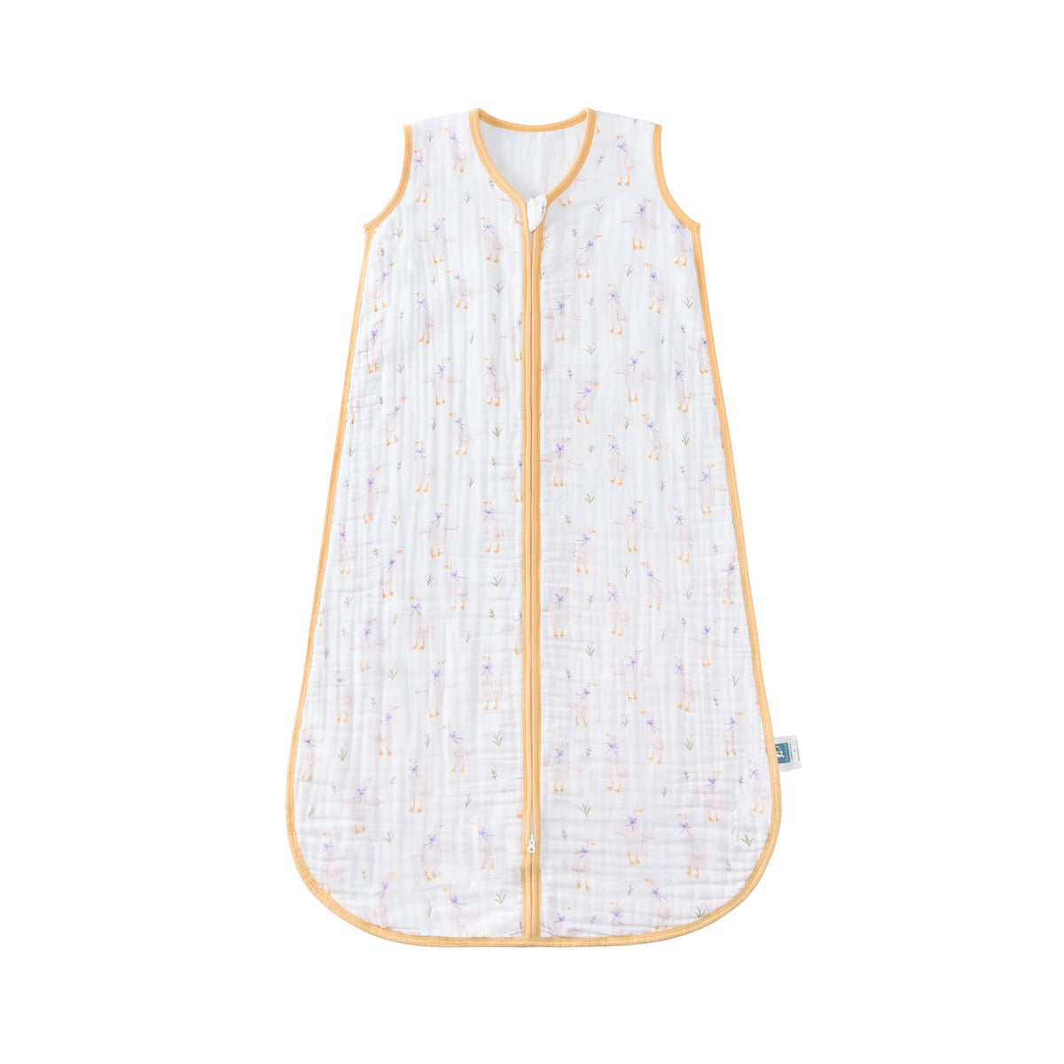 TADO MUSLIN goose yellow sleep sack with 0.5 TOG promotes breathable warmth for babies