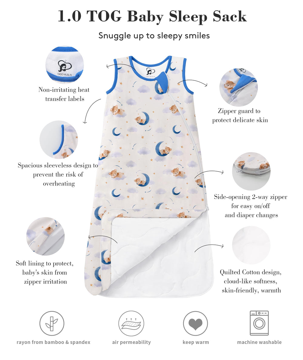 TADO MUSLIN Green design showcases comfy all-season wear.