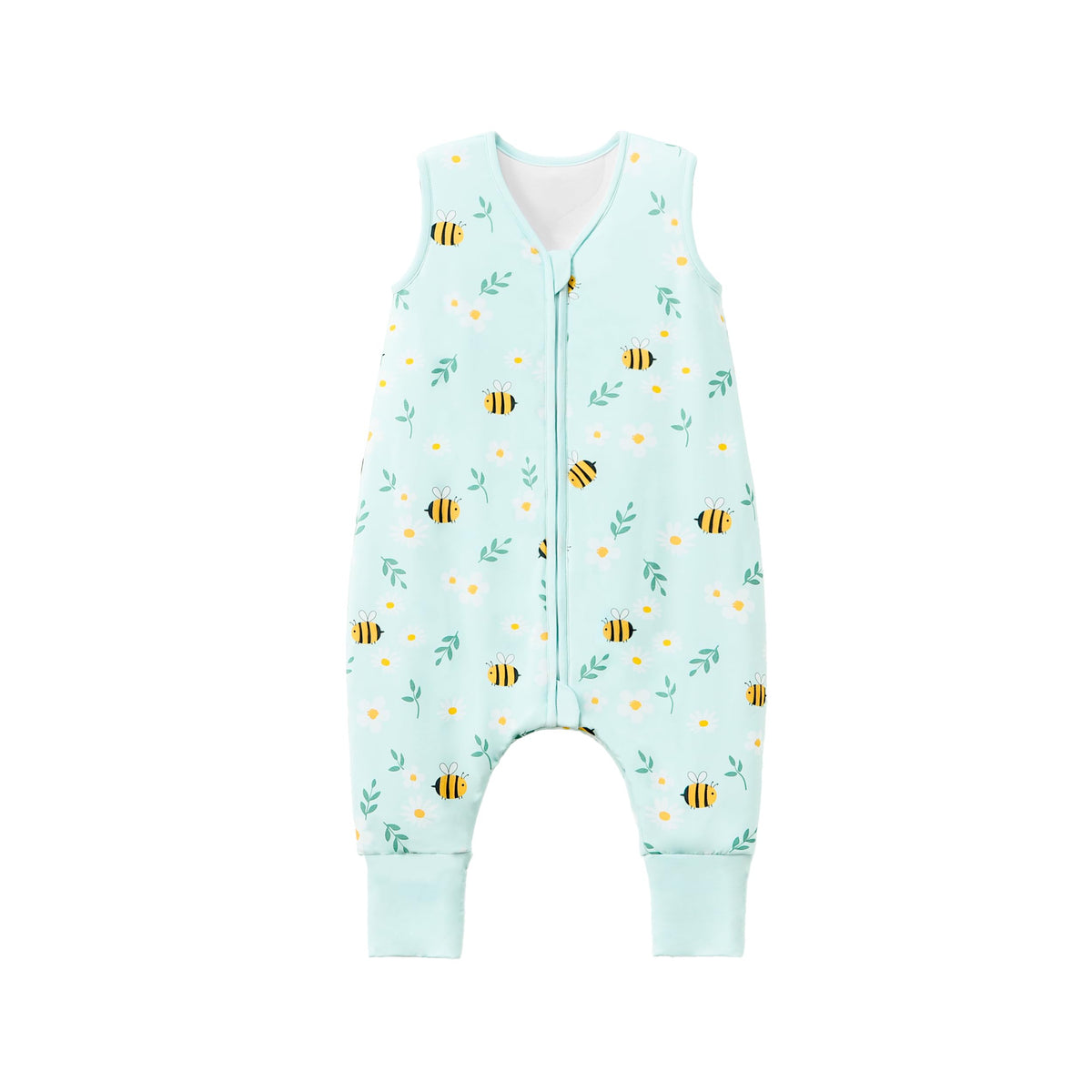 Tado Muslin sleep sack with legs for 6-12 months promotes safe movement while staying snug.
