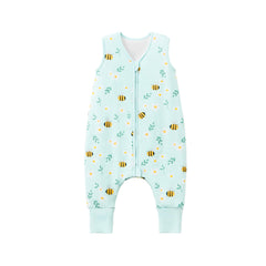 Tado Muslin sleep sack with legs for 6-12 months promotes safe movement while staying snug.