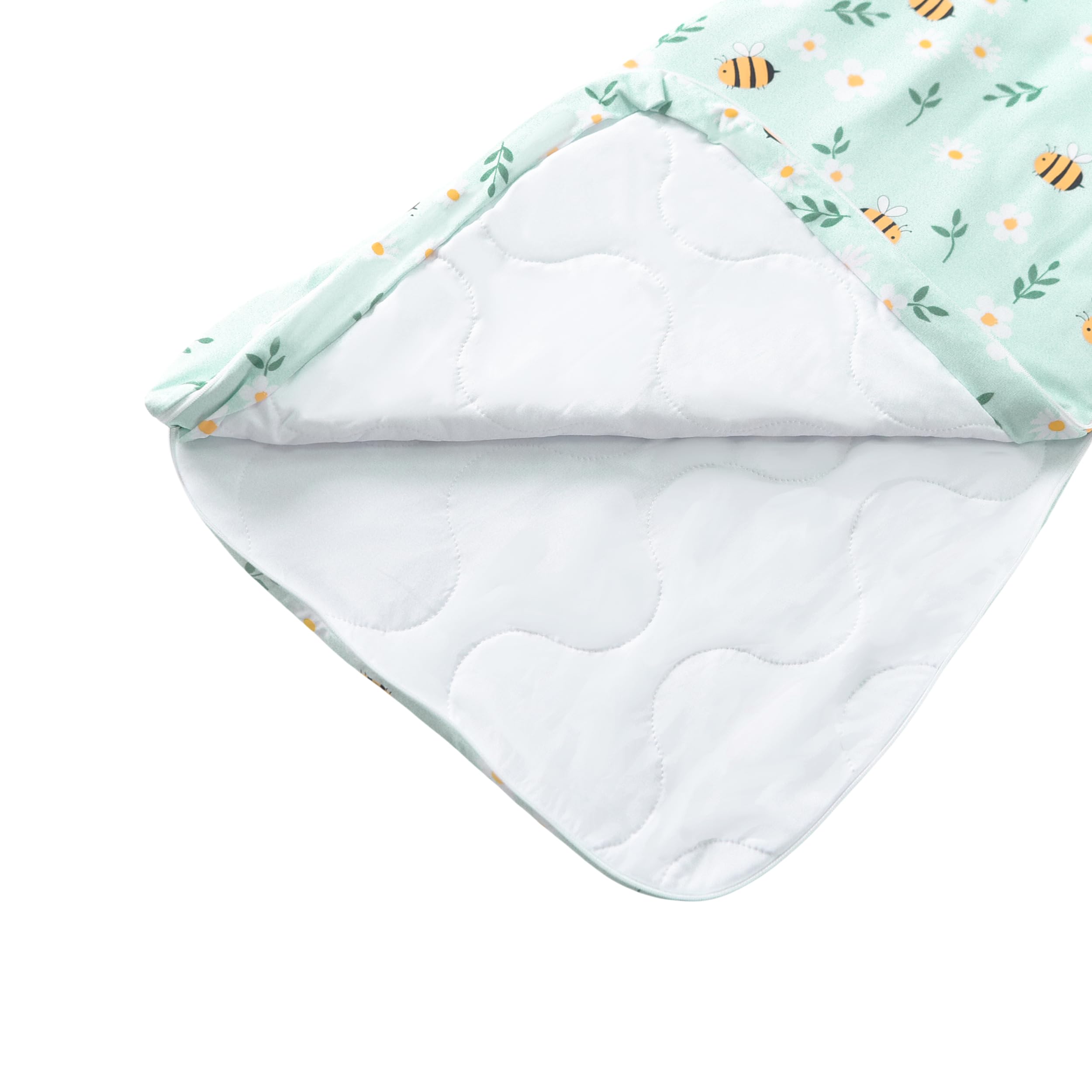TADO MUSLIN sleep sack neckline detail shows thoughtful safety design.