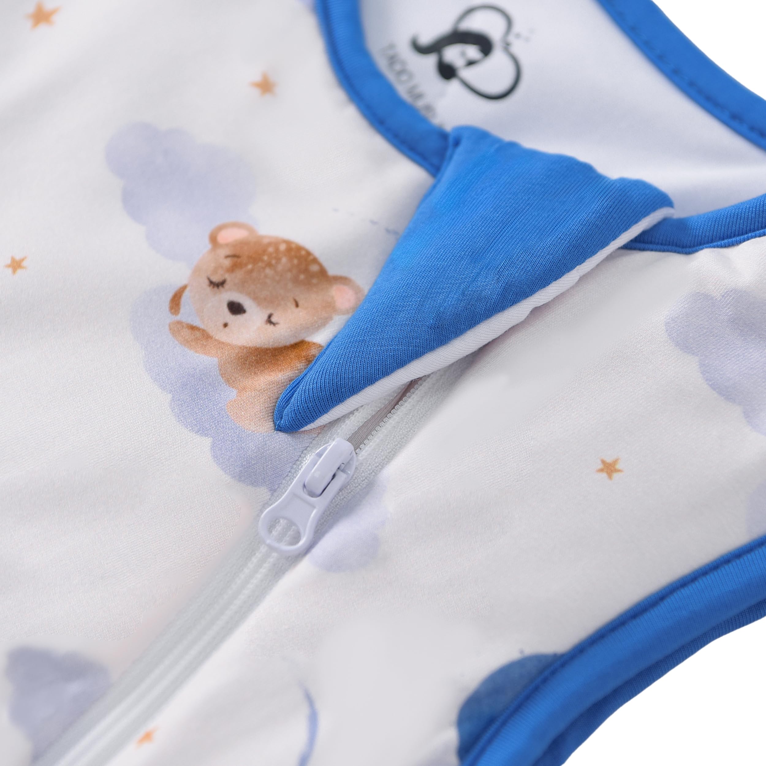 TADO MUSLIN sleep sack in nursery setting ready for cozy nights.