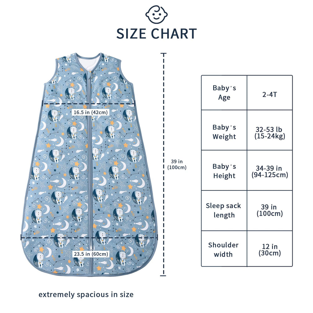 TADO MUSLIN sleeveless design allows free arm movement during sleep.