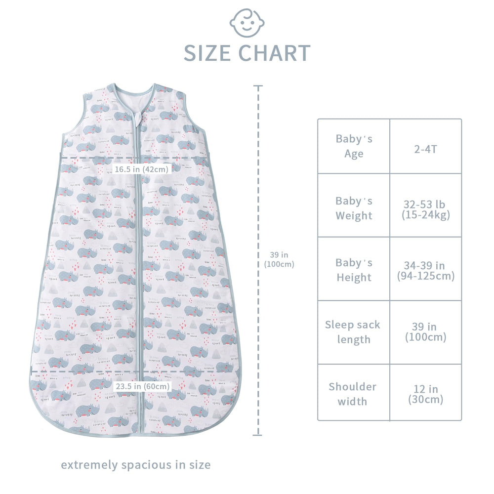 TADO MUSLIN sleeveless design allows arm movement for a comfy night.