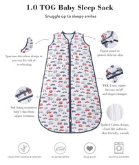 TADO MUSLIN sleep sack two-way zipper for easy diaper changes