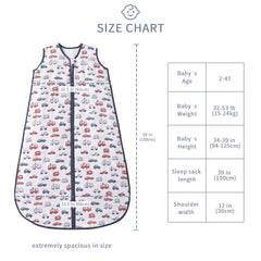 TADO MUSLIN sleep sack protective zipper guard preventing chin irritation