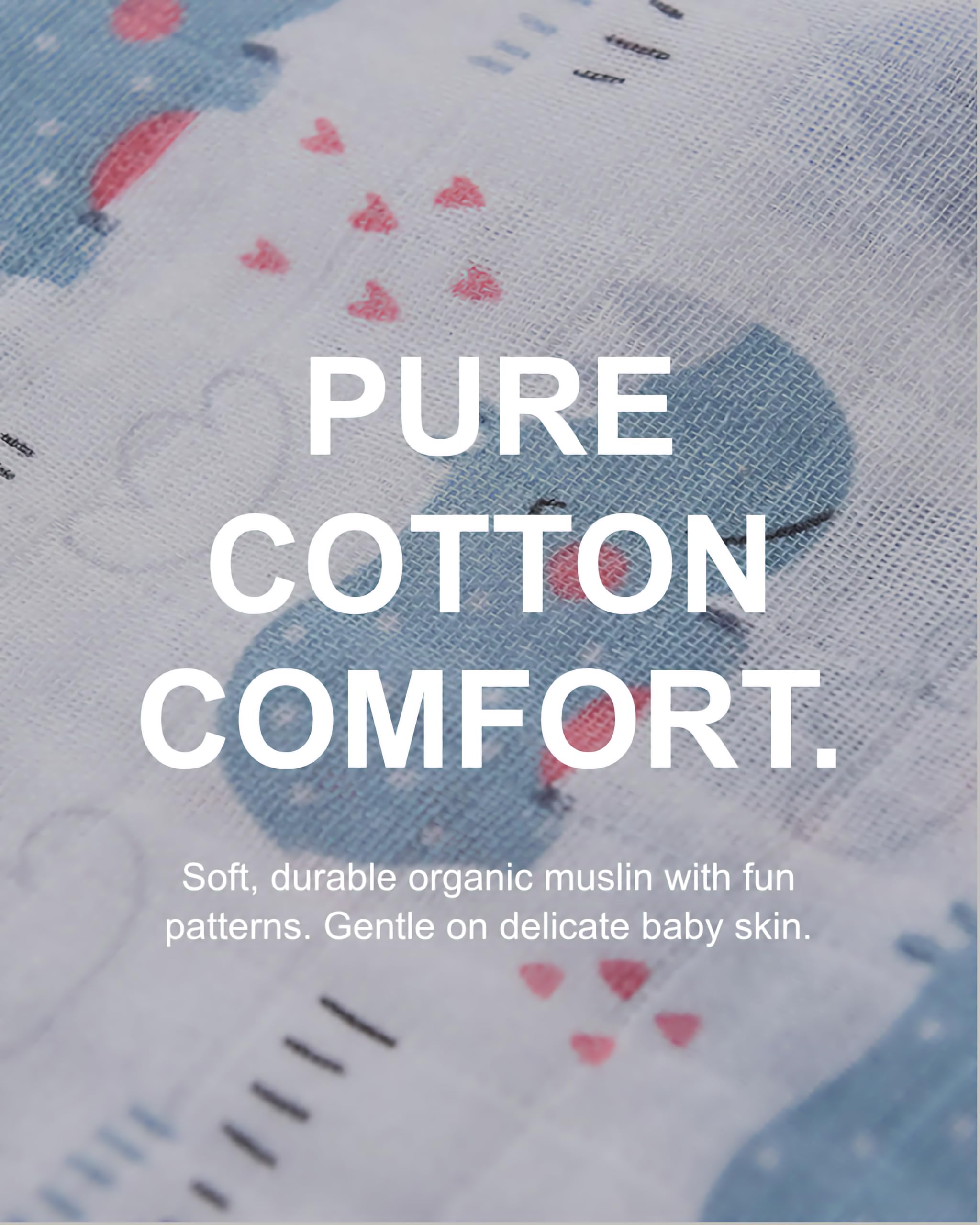 TADO MUSLIN sleeveless design helps prevent overheating on warm nights.